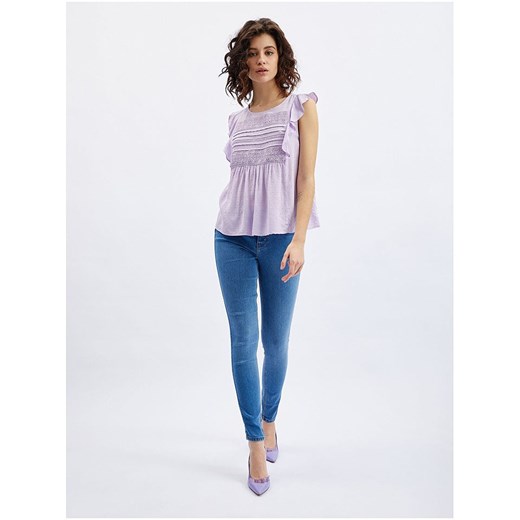 Bluzka damska ORSAY z krótkimi rękawami z koronką 