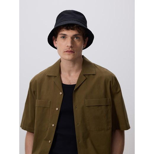 Reserved - Kapelusz bucket hat z lnem - czarny Reserved L Reserved