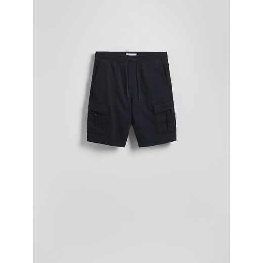 Reserved - Szorty cargo - czarny Reserved S Reserved