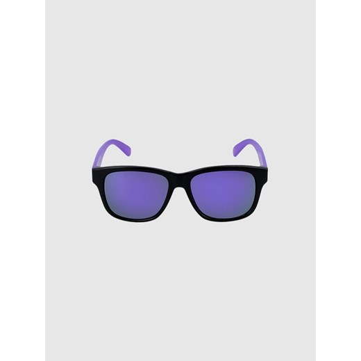 Dziecięce okulary przeciwsłoneczne z powłoką lustrzaną 4F 4FJWSS25ASUNU066 - fioletowe ze sklepu Sportstylestory.com w kategorii Okulary przeciwsłoneczne dziecięce - zdjęcie 179733625