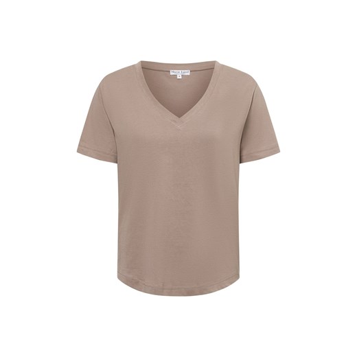 Marie Lund T-shirt damski Kobiety Bawełna kitt jednolity ze sklepu vangraaf w kategorii Bluzki damskie - zdjęcie 179733966
