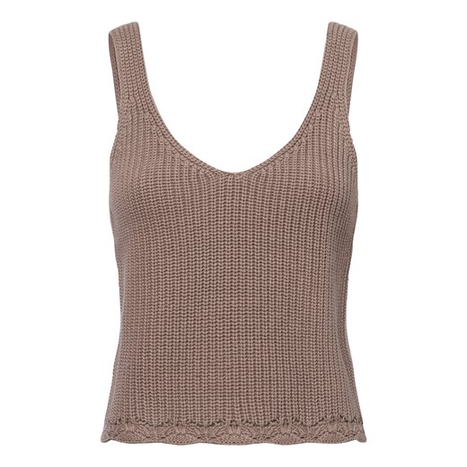 Marie Lund Damski top na szydełku Kobiety Bawełna kitt wypukły wzór tkaniny ze sklepu vangraaf w kategorii Bluzki damskie - zdjęcie 179733988