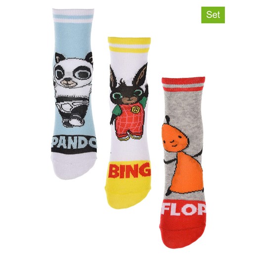Bing Skarpety (3 pary) &quot;Bing&quot; ze wzorem ze sklepu Limango Polska w kategorii Skarpetki dziecięce - zdjęcie 179734469