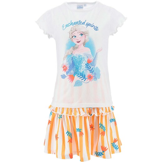 Disney Frozen 2-częściowy zestaw &quot;Kraina Lodu&quot; w kolorze pomarańczowo-białym ze wzorem ze sklepu Limango Polska w kategorii Komplety dziewczęce - zdjęcie 179734798
