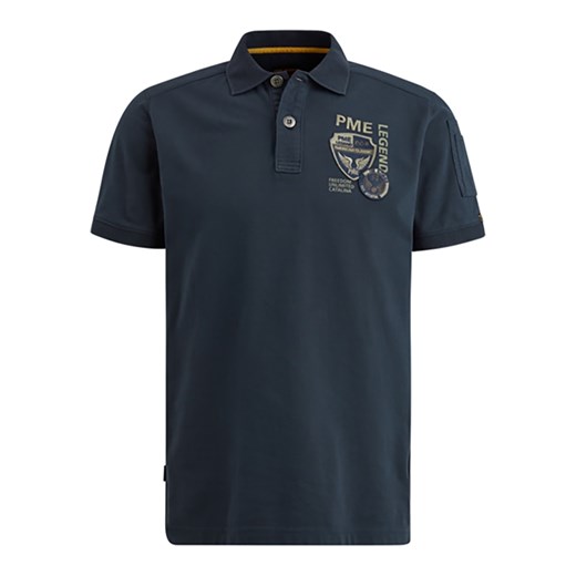 PME Legend Koszulka polo w kolorze granatowym ze sklepu Limango Polska w kategorii T-shirty męskie - zdjęcie 179734888
