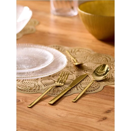 Sinsay - Zestaw sztućców 16 pack - złoty - id: 426AN-GLD - marki Sinsay - 179735136 Sinsay - Zestaw sztućców 16 pack - złoty ze sklepu Sinsay w kategorii Sztućce - zdjęcie 179735136