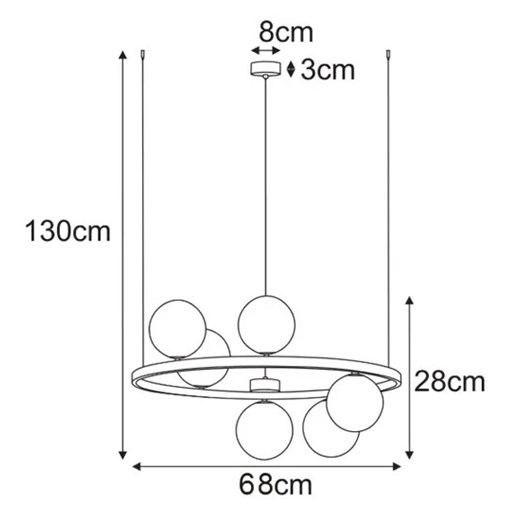 Lampa wisząca Lumes