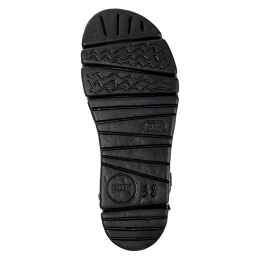 Sandały damskie Camper czarne casualowe z tkaniny 