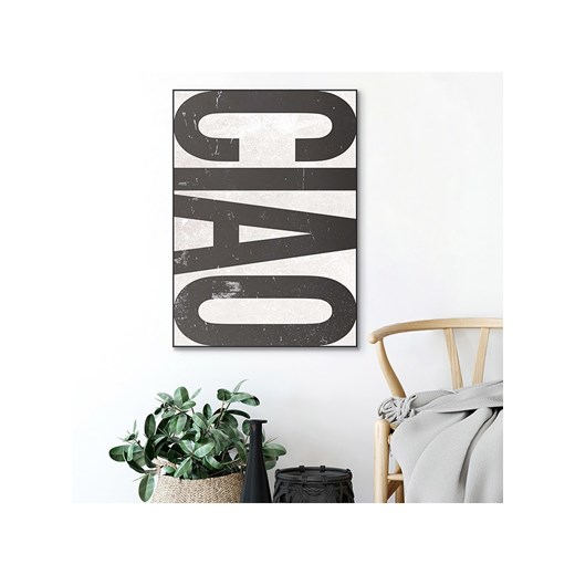 Orangewallz Druk artystyczny &quot;Black Ciao&quot; w ramce Orangewallz 50x70 cm wyprzedaż Limango Polska