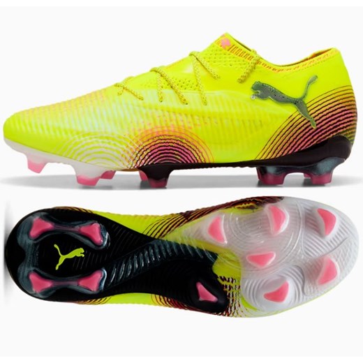 Buty piłkarskie Puma Future 8 Ultimate Low Fg 108361-03 żółte ze sklepu ButyModne.pl w kategorii Buty sportowe męskie - zdjęcie 179738626
