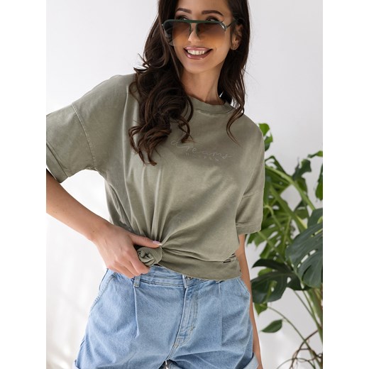 bluzka leravi khaki one size ze sklepu UBRA w kategorii Bluzki damskie - zdjęcie 179740005
