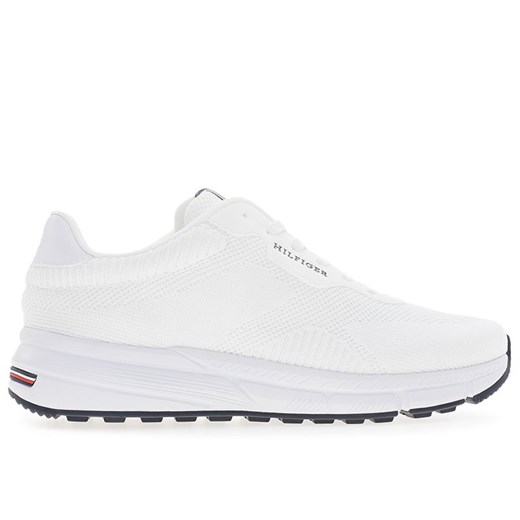 Buty męskie Tommy Hilfiger Lightweight RWB Knit FM0FM05423-YBS - białe ze sklepu streetstyle24.pl w kategorii Buty sportowe męskie - zdjęcie 179740528