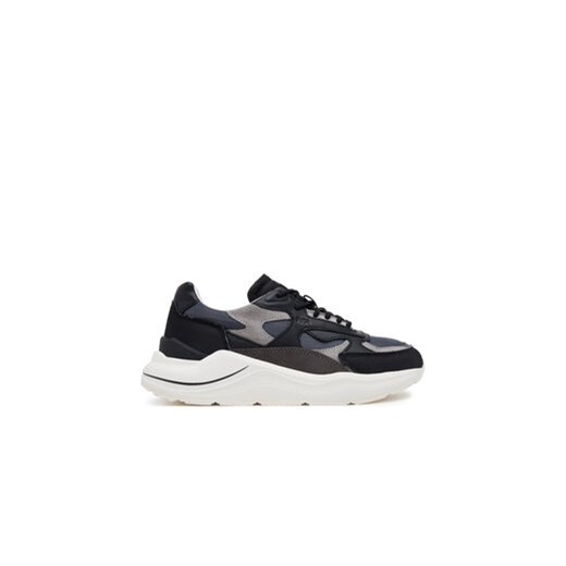D.A.T.E. buty sportowe damskie sneakersy czarne na wiosnę sznurowane