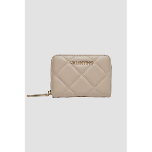 VALENTINO Beżowy średni damski portfel Ocarina Wallet ze sklepu outfit.pl w kategorii Portfele damskie - zdjęcie 179743615