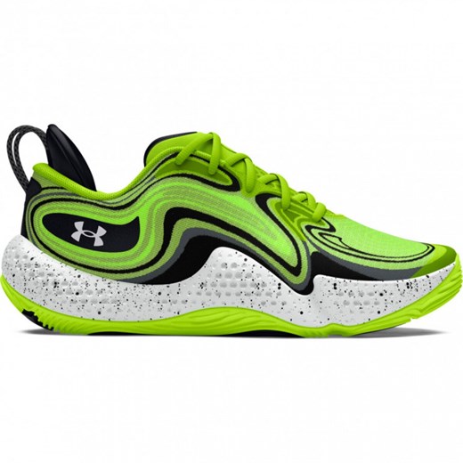 Buty do koszykówki uniseks Under Armour UA Spawn 6 - zielone ze sklepu Sportstylestory.com w kategorii Buty sportowe męskie - zdjęcie 179747259
