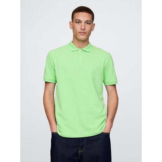 GAP Koszulka polo w kolorze jasnozielonym ze sklepu Limango Polska w kategorii T-shirty męskie - zdjęcie 179747546