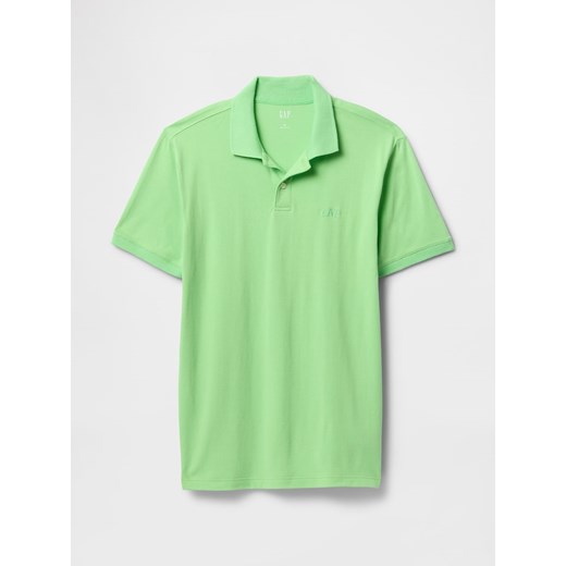 T-shirt męski zielony Gap z krótkimi rękawami bawełniany casual