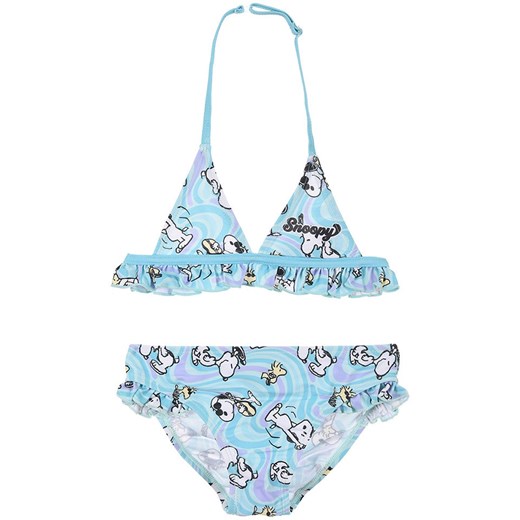 Snoopy Bikini &quot;Snoopy&quot; w kolorze błękitno-białym ze sklepu Limango Polska w kategorii Stroje kąpielowe - zdjęcie 179747736