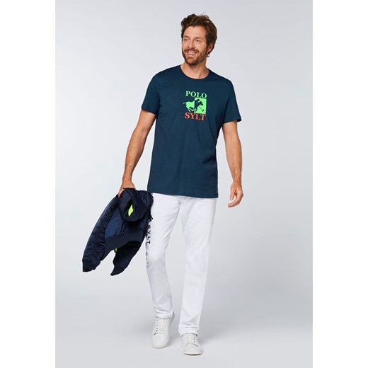 T-shirt męski Polo Sylt bawełniany z krótkim rękawem 