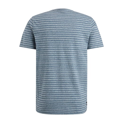T-shirt męski niebieski Pme Legend na wiosnę casual z krótkim rękawem