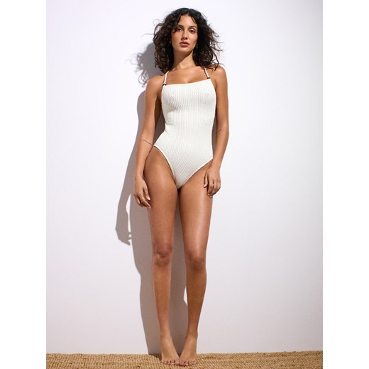 Mohito - Jednoczęściowy strój kąpielowy - biały Mohito 34 Mohito