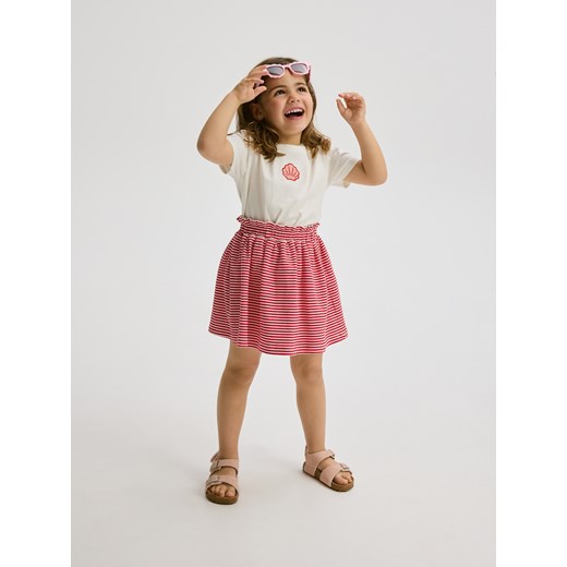 Reserved - Spódnica w paski - czerwony Reserved 80 (9-12 m.) Reserved