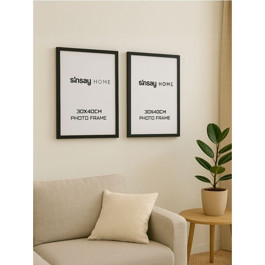 Sinsay - Ramka na zdjęcia 2 pack - czarny Sinsay One Size Sinsay