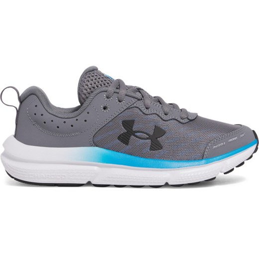 Chłopięce buty do biegania Under Armour UA BGS Assert 10 - szare ze sklepu Sportstylestory.com w kategorii Buty sportowe dziecięce - zdjęcie 179755115