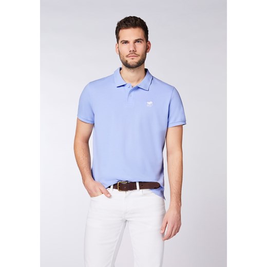 T-shirt męski niebieski Polo Sylt