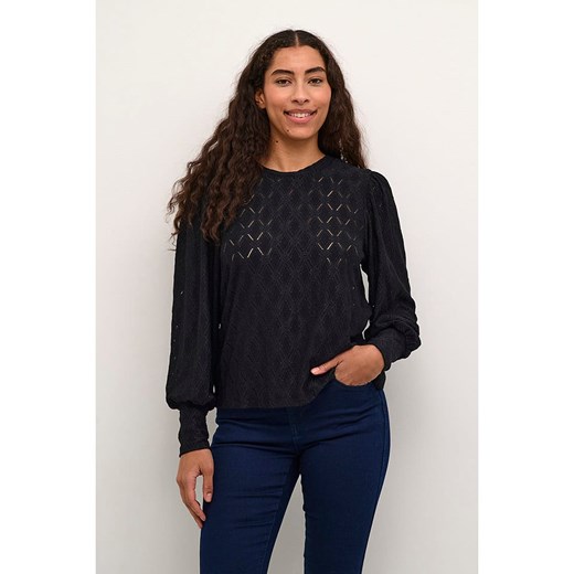Kaffe Bluzka &quot;Tine&quot; w kolorze czarnym Kaffe XL Limango Polska promocyjna cena