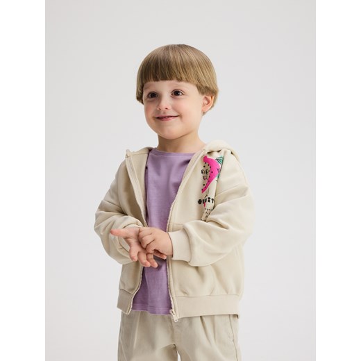Reserved - Bluza oversize z kapturem - beżowy Reserved 110 (4-5 lat) Reserved