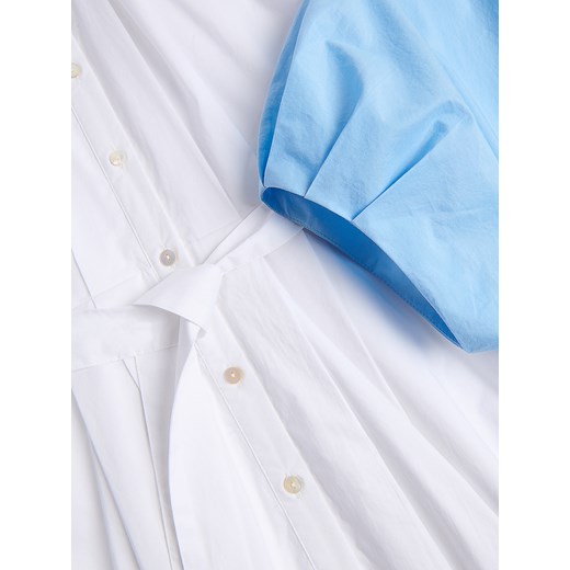 Sukienka Reserved midi z kołnierzykiem casual 