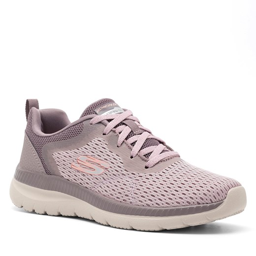 Buty sportowe damskie Skechers sneakersy płaskie różowe sznurowane