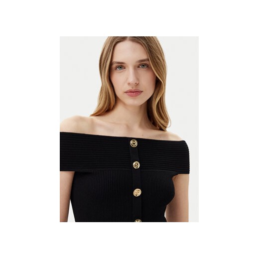 Sweter damski czarny Morgan z okrągłym dekoltem 