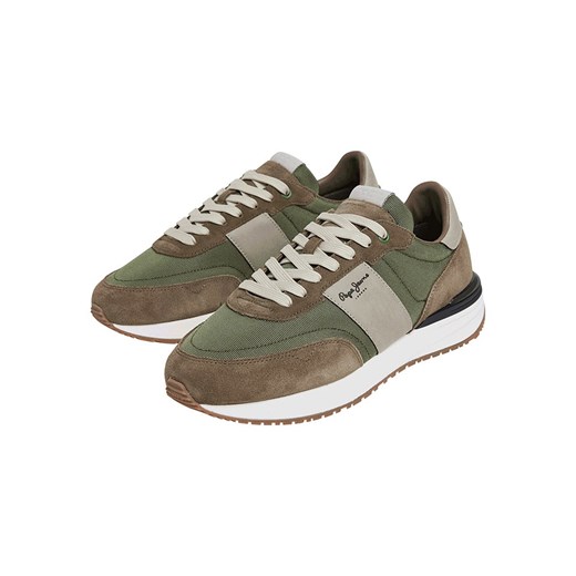 Buty sportowe męskie Pepe Jeans sznurowane tkaninowe