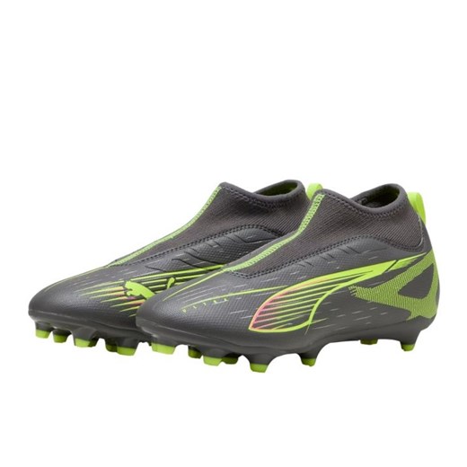 Buty piłkarskie Puma Ultra 5 Match+ Ll FG/AG Jr 108163 03 szare Puma 37 ButyModne.pl