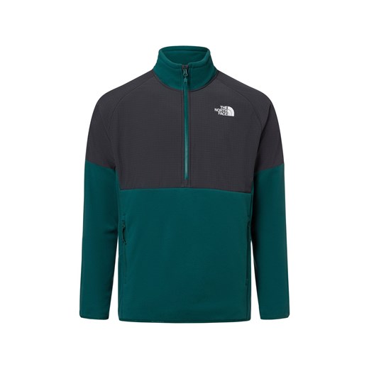 The North Face Męska kurtka polarowa - GLACIER HEAVYWEIGHT 1/2 ZIP Mężczyźni Sztuczne włókno szmaragdowy jednolity ze sklepu vangraaf w kategorii Kurtki męskie - zdjęcie 179763017