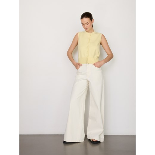 Reserved - Swetrowa kamizelka - jasnożółty Reserved M Reserved