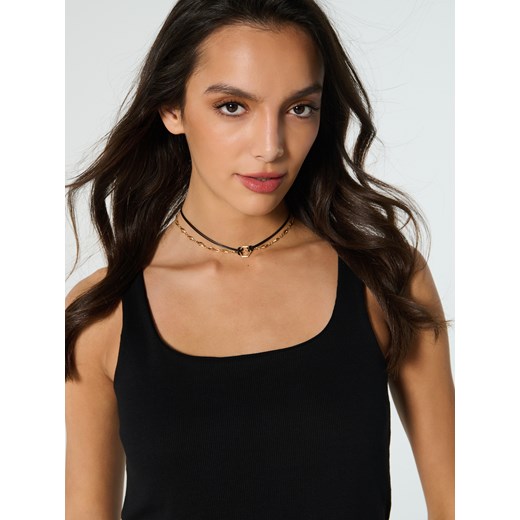 Bluzka damska Sinsay z okrągłym dekoltem 