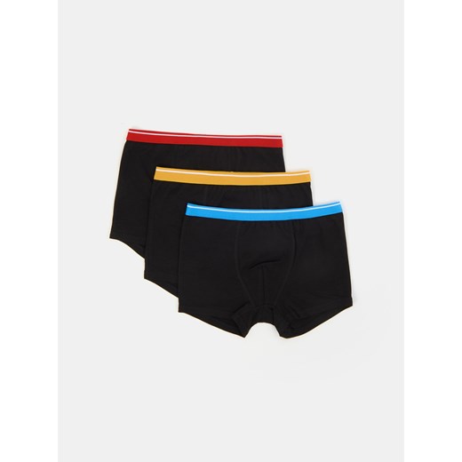 Sinsay - Bokserki z kolorową gumą w talii 3 pack - wielobarwny Sinsay 146/152 Sinsay