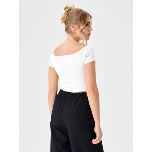 Bluzka damska Sinsay z bawełny z krótkim rękawem 