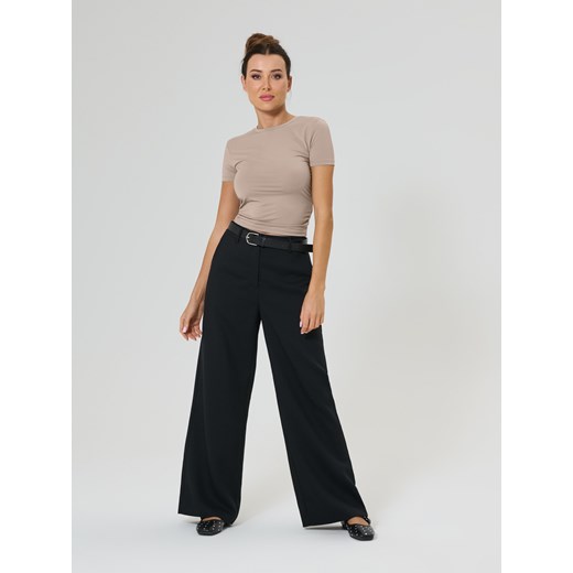 Bluzka damska Sinsay z elastanu z okrągłym dekoltem 