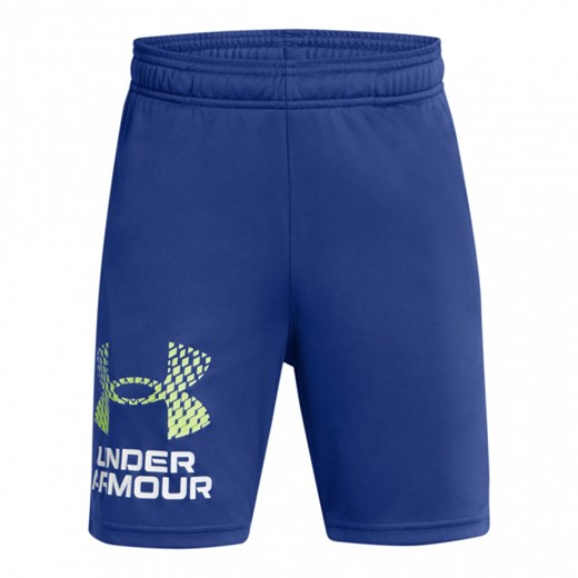 Chłopięce spodenki treningowe Under Armour UA Tech Logo Shorts - niebieskie ze sklepu Sportstylestory.com w kategorii Spodenki męskie - zdjęcie 179765865
