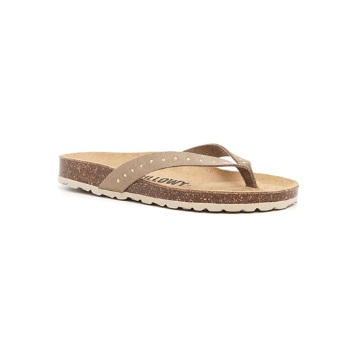 Billowy klapki damskie casual brązowe bez zapięcia 