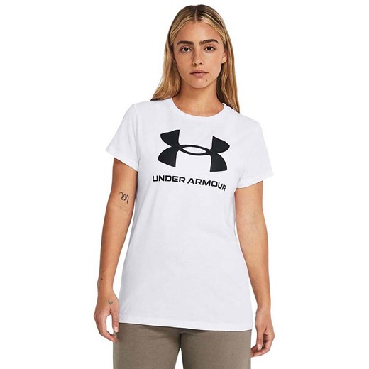 Under Armour Koszulka &quot;Sportstyle&quot; w kolorze białym ze sklepu Limango Polska w kategorii Bluzki damskie - zdjęcie 179765997