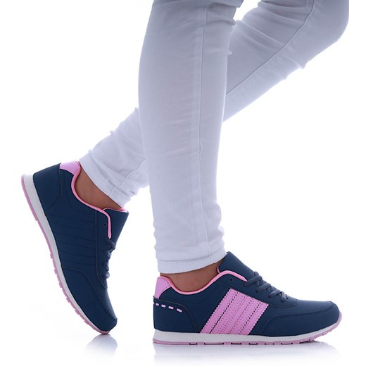 Granatowo różowe damskie buty sportowe /G5-2 17417 T301/ Pantofelek24 41 Pantofelek24.pl