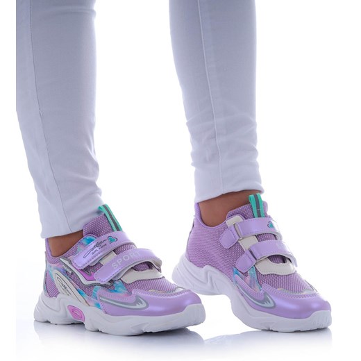 Fioletowe dziewczęce buty sportowe /D2-2 17426 T203/ ze sklepu Pantofelek24.pl w kategorii Buty sportowe damskie - zdjęcie 179766615
