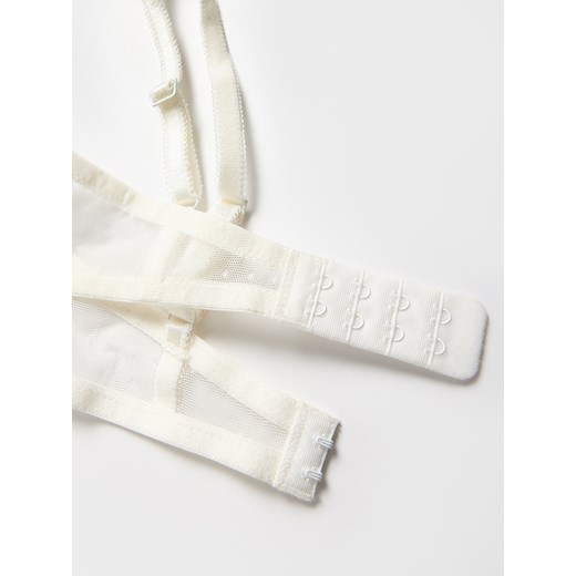 Reserved - Miękki biustonosz z fiszbinami - złamana biel Reserved 75B Reserved