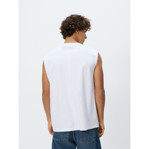 Reserved - Bawełniany tank top - biały Reserved XL Reserved