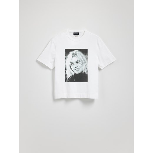 Reserved - T-shirt Brigitte Bardot - biały Reserved M Reserved